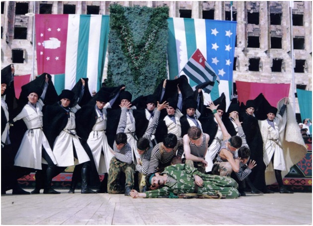 Abhazya Bağımsızlık Günü 30 Eylül 1994 Sohum-Bağımsızlık günü kutlamalarından bir kare